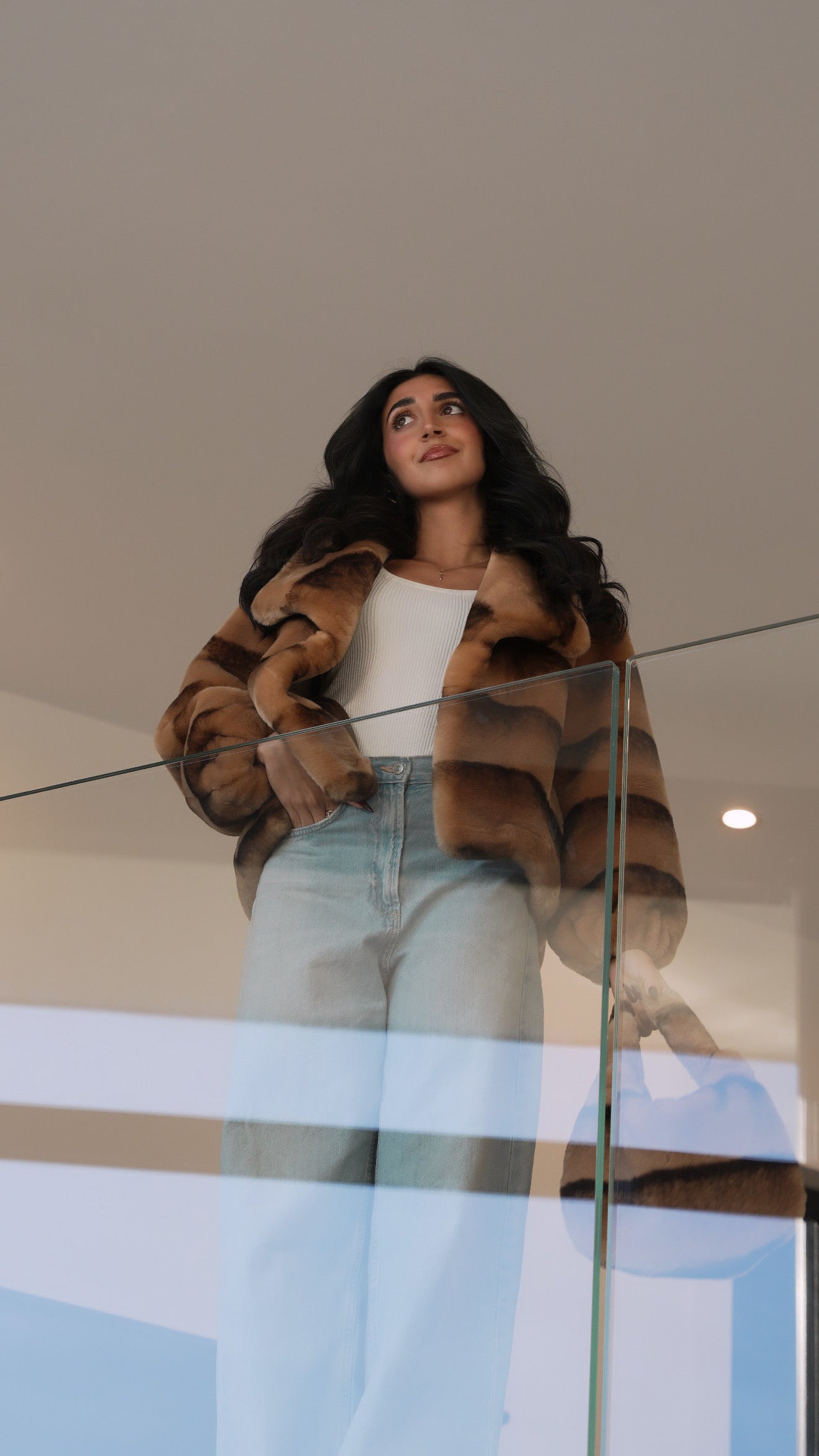 Veste en fourrure douce