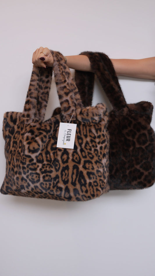 Sac en fourrure léopard (2 coloris)